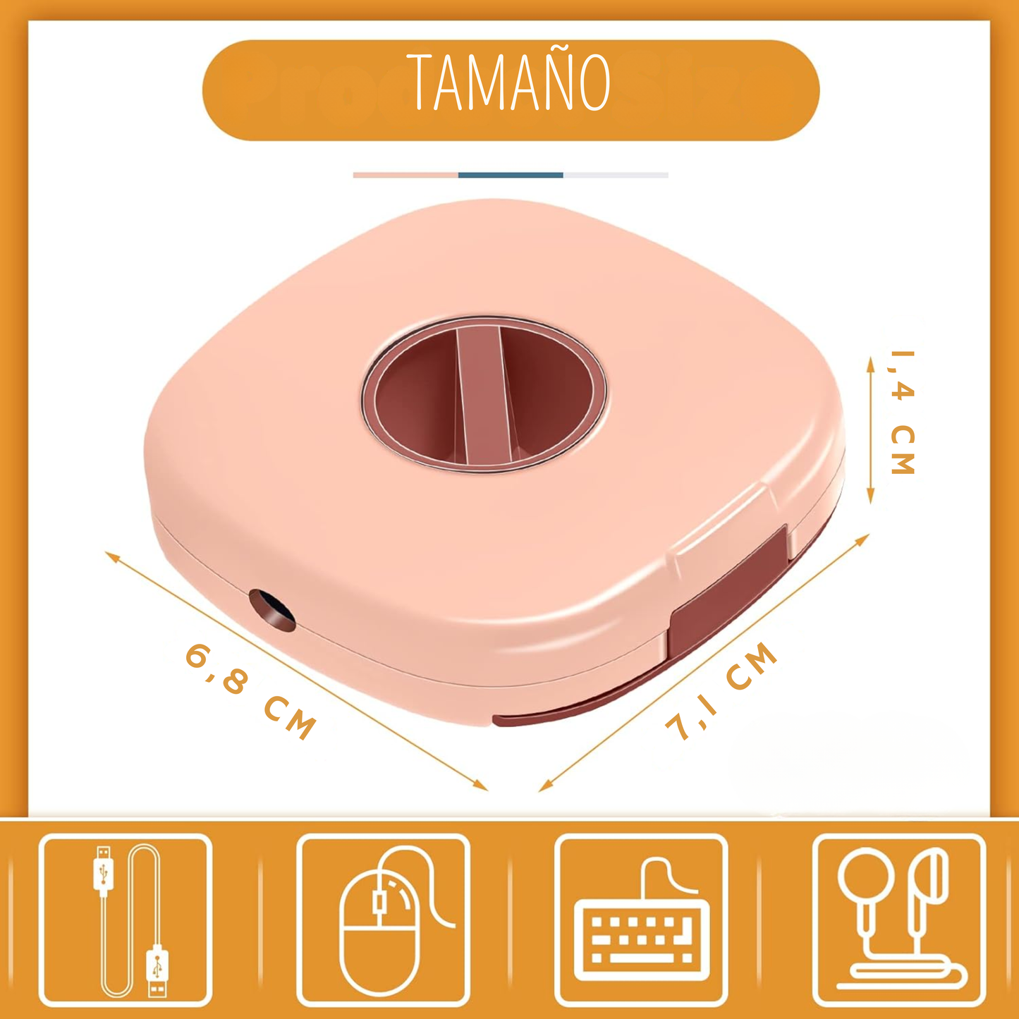 Organizador de cables portátil