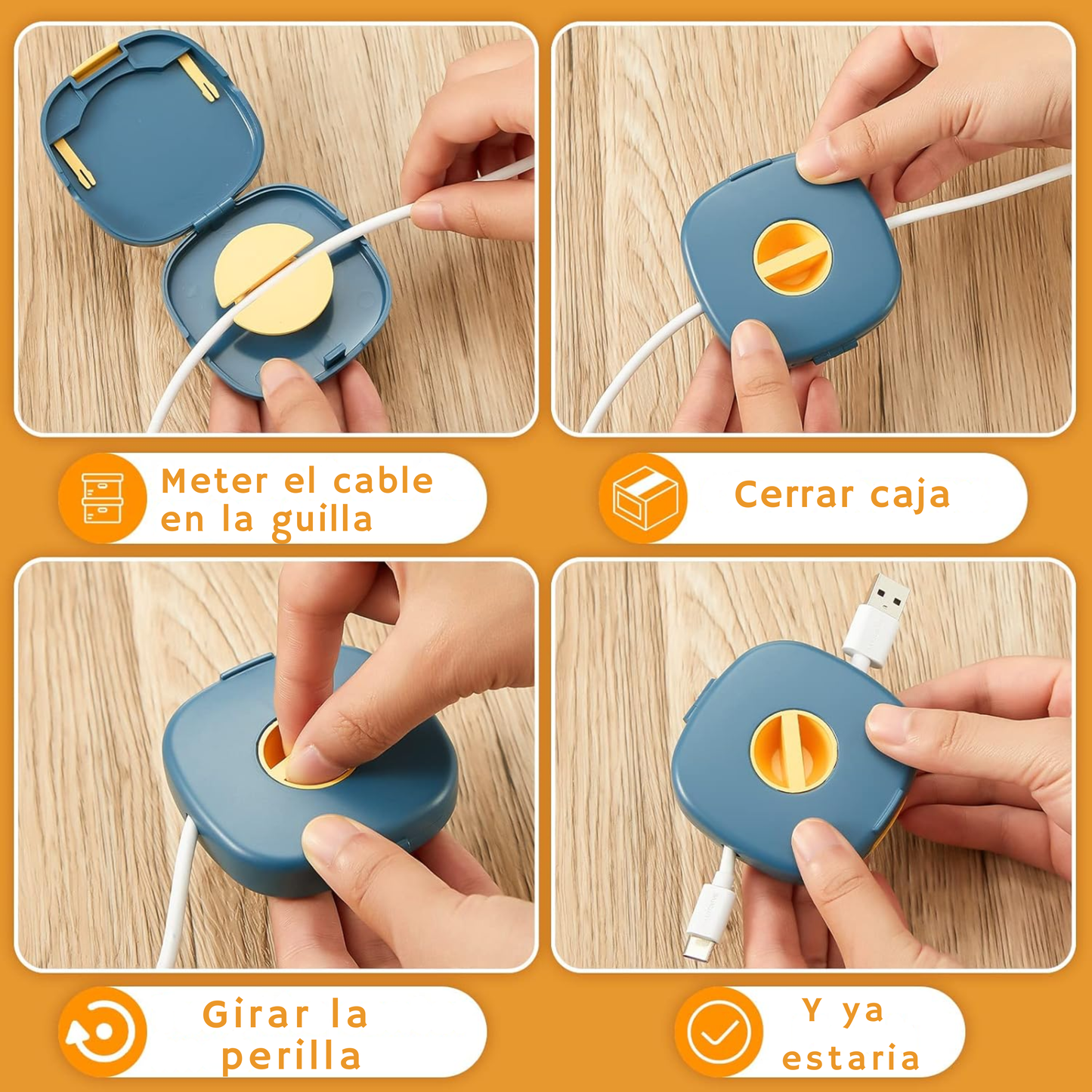 Organizador de cables portátil