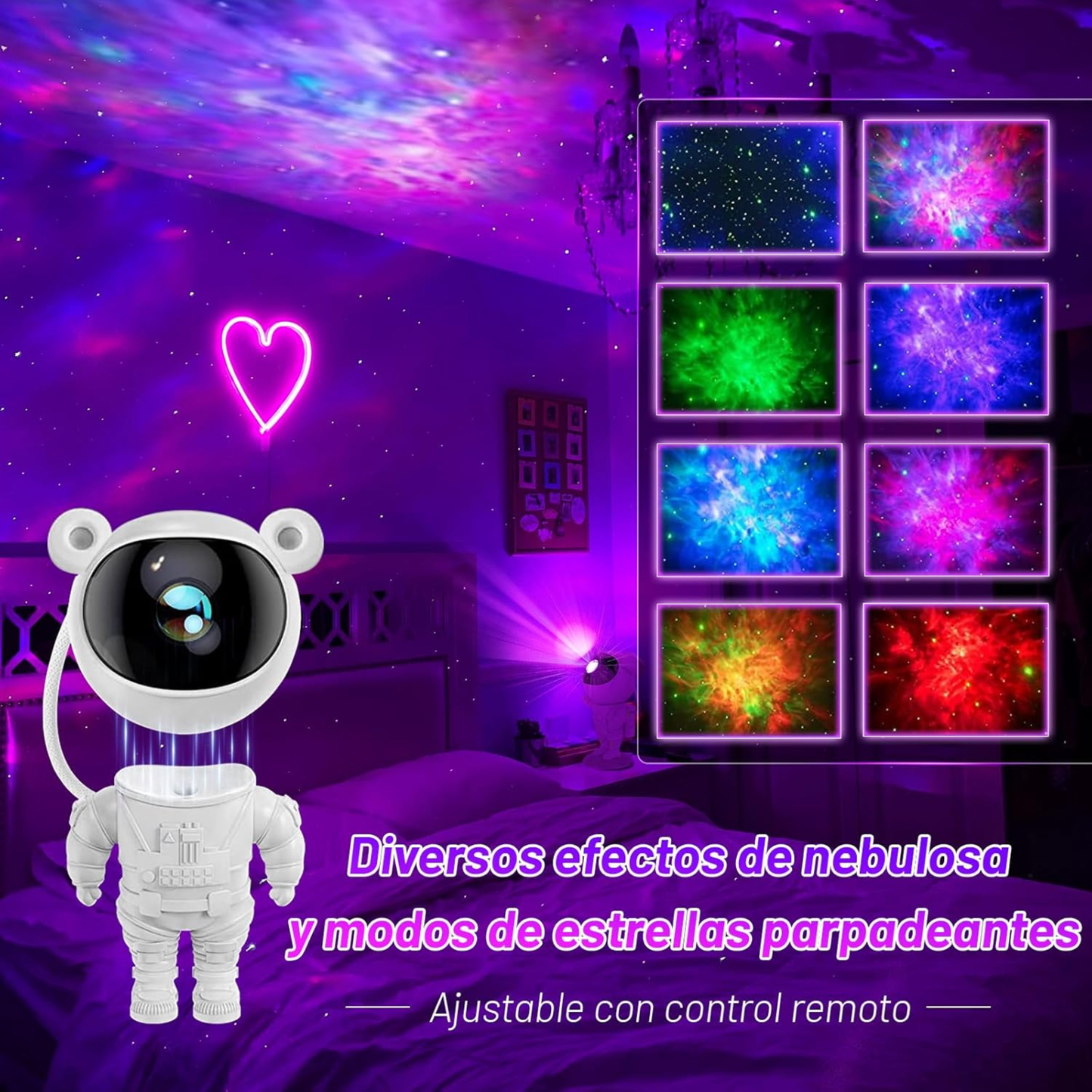 Astronauta Proyector De Luz Led