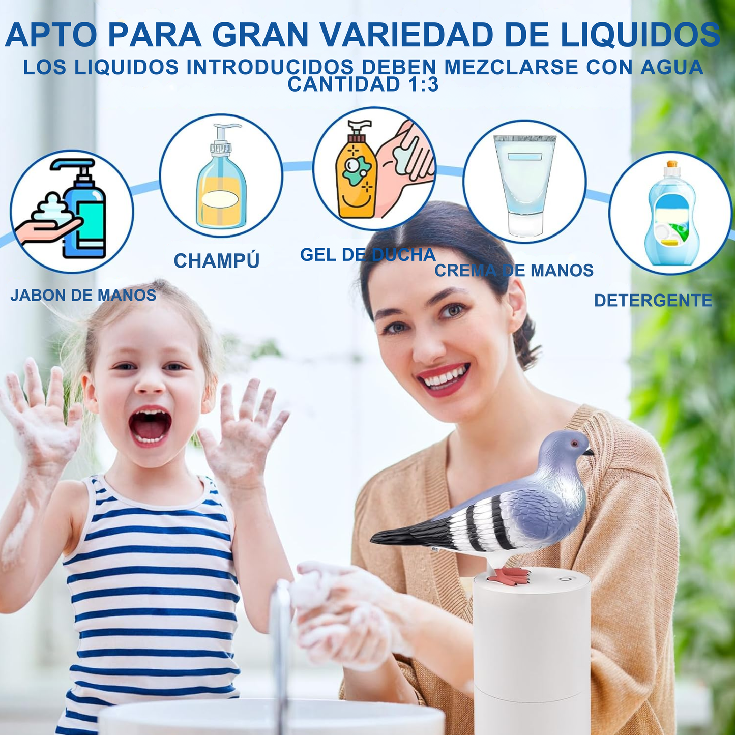 Surtidor De Jabón En Forma De Paloma